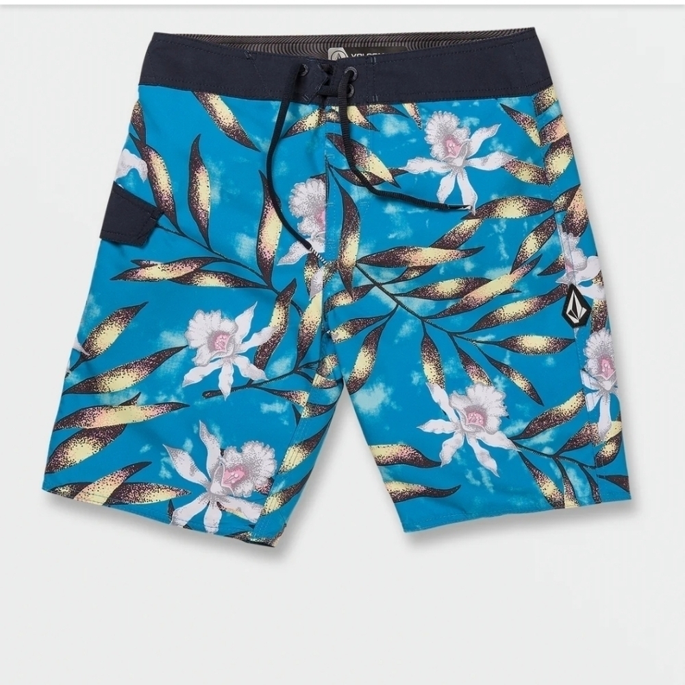 NWT Volcom TROPICAL HIDEOUT MOD-TECH TRUNKS - MALIBLUE